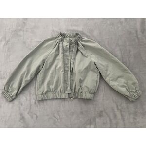 ZARA Kids Jacket Girls Size 8–9 Mint Green Lightweight Spring Coat